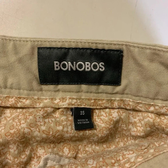 BONOBOS‎ Men's Stretch Washed Cotton Flat Front Chino 9-Inch Shorts Size 35 - Picture 7 of 13